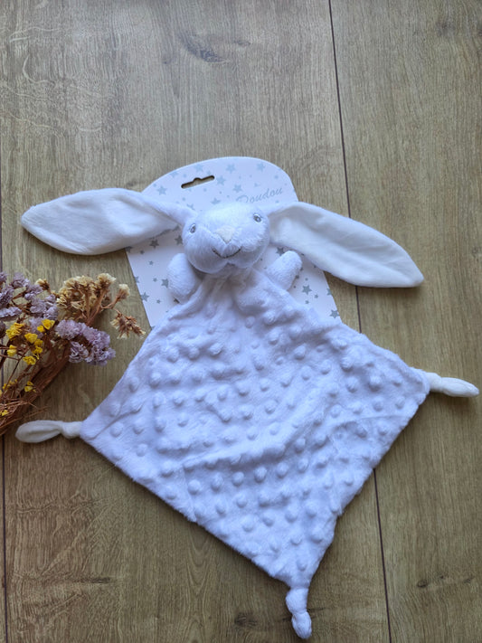 Doudou lapin blanc