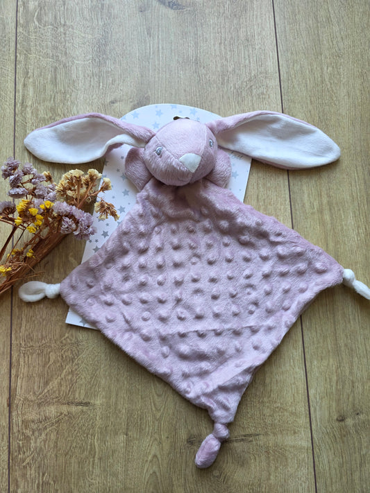 Doudou lapin rose
